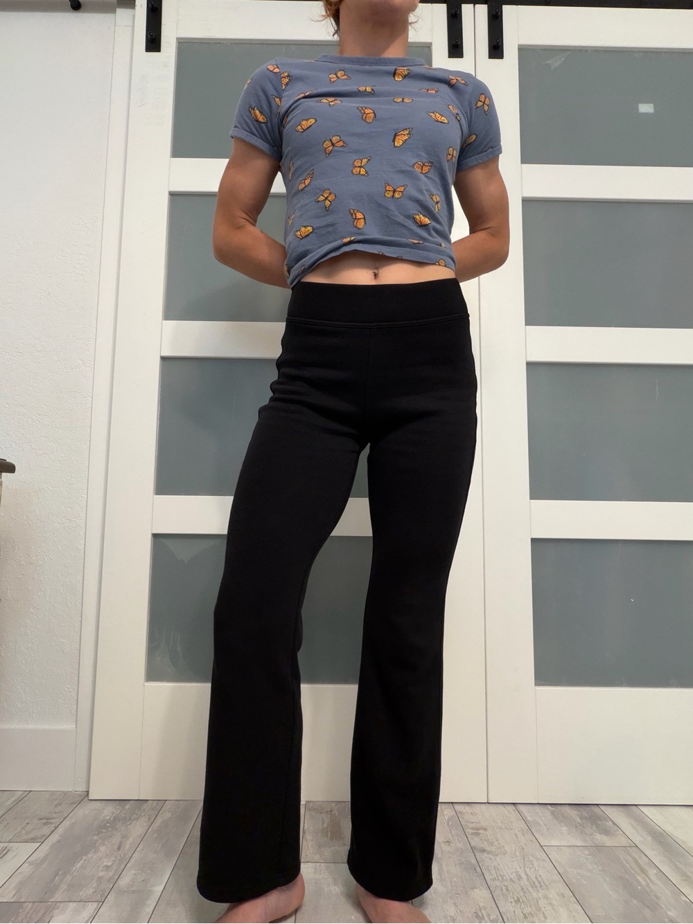 Black flare yoga pants